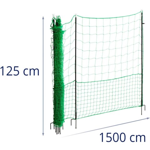 SIATKA ZAGRODA OGRODZENIE OCHRONNE HODOWLANE DLA KUR DROBIU 1.25 X 15 M SIATKA ZAGRODA OGRODZENIE OCHRONNE HODOWLANE DLA KUR DROBIU 1.25 X 15 M