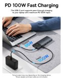 11W1 HUB ADAPTER USB-C USB-A / PD / HDMI / DP / RJ-45 / SD / TF CZARNY