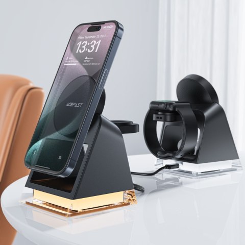 3W1 ŁADOWARKA INDUKCYJNA MAGSAFE DO IPHONE 12-15 AIRPODS APPLE WATCH USB-C CZARNA 3W1 ŁADOWARKA INDUKCYJNA MAGSAFE DO IPHONE 12-15 AIRPODS APPLE WATCH USB-C CZARNA