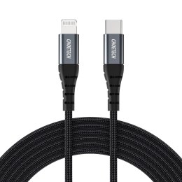 KABEL PRZEWÓD DO IPHONE USB-C - LIGHTNING MFI 480MB/S 3A 3M CZARNY