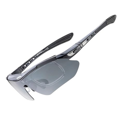 OKULARY ROWEROWE FOTOCHROMOWE Z FILTREM UV 400 CZARNE OKULARY ROWEROWE FOTOCHROMOWE Z FILTREM UV 400 CZARNE