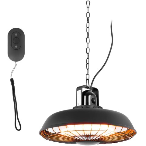 LAMPA GRZEWCZA TARASOWA NA PODCZERWIEŃ WISZĄCA Z PILOTEM 600/1200/1800 W LAMPA GRZEWCZA TARASOWA NA PODCZERWIEŃ WISZĄCA Z PILOTEM 600/1200/1800 W