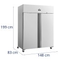 SZAFA CHŁODNICZA 2 DRZWIOWA NA KÓŁKACH 2-8C 1001 L 83X148X199 CM