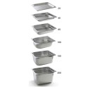 Pojemnik GN 1/4 głębokość 65mm stalowy Kitchen Line - Hendi 806524