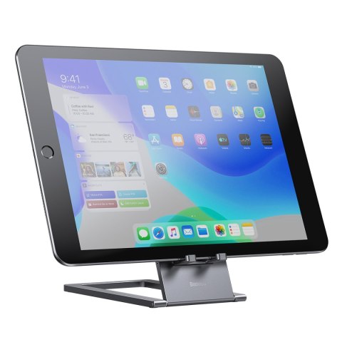 Biurkowy stojak uchwyt podstawka na tablet składana szary Biurkowy stojak uchwyt podstawka na tablet składana szary