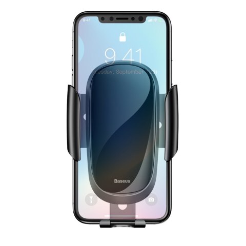 Grawitacyjny uchwyt samochodowy do telefonu na kratkę wentylacyjną nawiew czarny Grawitacyjny uchwyt samochodowy do telefonu na kratkę wentylacyjną nawiew czarny