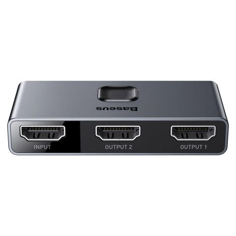 Przełącznik rozdzielacz splitter switch HDMI 2x HDMI 4K 30 Hz dwukierunkowy szary Przełącznik rozdzielacz splitter switch HDMI 2x HDMI 4K 30 Hz dwukierunkowy szary