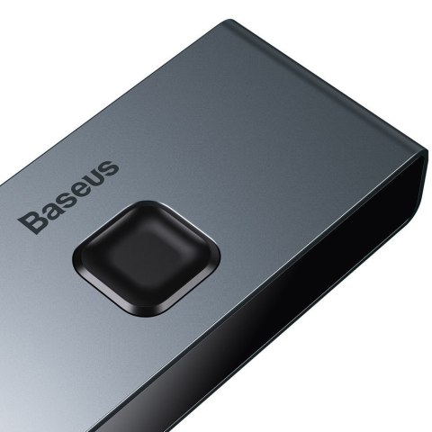 Przełącznik rozdzielacz splitter switch HDMI 2x HDMI 4K 30 Hz dwukierunkowy szary Przełącznik rozdzielacz splitter switch HDMI 2x HDMI 4K 30 Hz dwukierunkowy szary