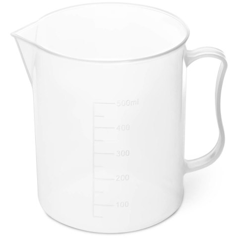 Zlewka laboratoryjna plastikowa z podziałką 500 ml - 10 szt. Zlewka laboratoryjna plastikowa z podziałką 500 ml - 10 szt.