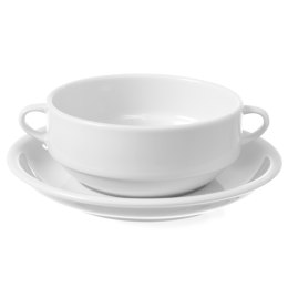 BULIONÓWKA Z PORCELANY BIAŁA OPTIMA 380ML ZESTAW 12SZT. - HENDI 770924