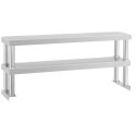 PÓŁKI NASTAWNE STALOWE DO STOŁU ROBOCZEGO DO KUCHNI SZER. 120CM