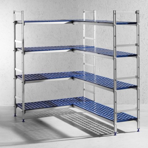 REGAŁ MAGAZYNOWY GASTRONOMICZNY DO KUCHNI ALUMINIOWY NA POJEMNIKI GN1/1 SZER. 112CM REGAŁ MAGAZYNOWY GASTRONOMICZNY DO KUCHNI ALUMINIOWY NA POJEMNIKI GN1/1 SZER. 112CM