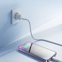 Mini ładowarka sieciowa USB-C 20W PD z kablem do iPhone Lightning biała