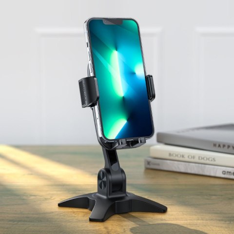 Podstawka stojak uchwyt grawitacyjny do telefonu czarny Podstawka stojak uchwyt grawitacyjny do telefonu czarny