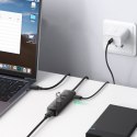 Rozdzielacz portów HUB USB-A - 4x USB 3.2 Gen 1 czarny