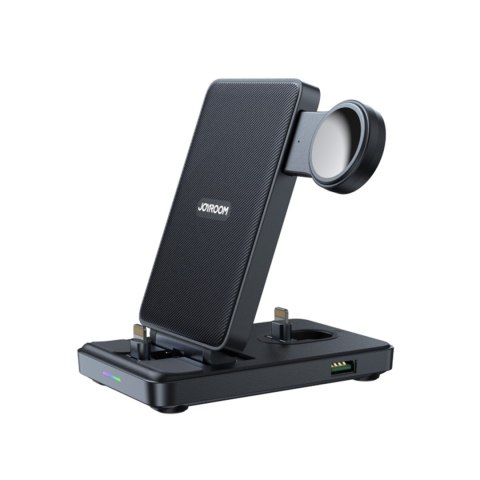 4w1 Stacja ładująca do iPhone AirPods Apple Watch USB-A składana czarna 4w1 Stacja ładująca do iPhone AirPods Apple Watch USB-A składana czarna