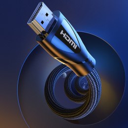 Kabel przewód w oplocie ze złączami HDMI 2.1 8K / 4K 3m czarny