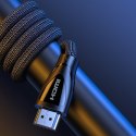 Kabel przewód w oplocie ze złączami HDMI 2.1 8K / 4K 3m czarny