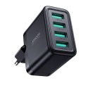 Ładowarka sieciowa 4x USB-A 24W 4.8A czarna