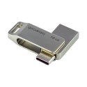 Pendrive pamięć Goodram 16GB USB 3.2 Gen 1 USB / USB-C OTG ODA3 srebrny