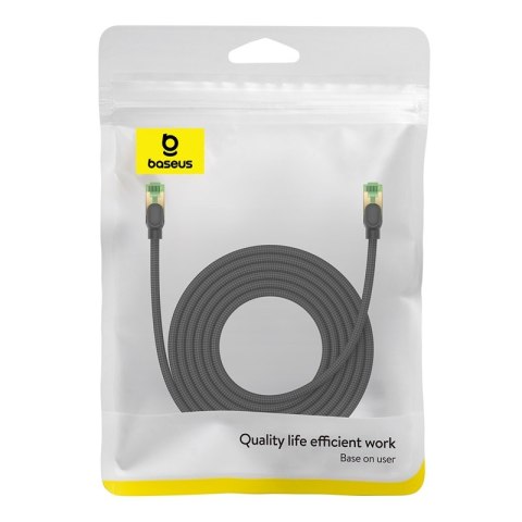Szybki kabel sieciowy LAN RJ45 cat.8 40Gbps pleciony 5m czarny Szybki kabel sieciowy LAN RJ45 cat.8 40Gbps pleciony 5m czarny
