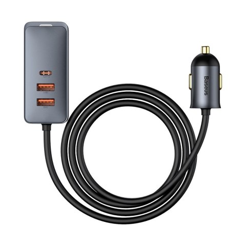Ładowarka samochodowa Share Together 2x USB 2x USB-C 120W PPS QC PD szary Ładowarka samochodowa Share Together 2x USB 2x USB-C 120W PPS QC PD szary