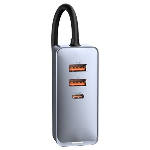Ładowarka samochodowa Share Together 2x USB 2x USB-C 120W PPS QC PD szary Ładowarka samochodowa Share Together 2x USB 2x USB-C 120W PPS QC PD szary