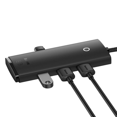 Lite Series przejściówka HUB USB-C 4x USB 3.0 25cm czarny Lite Series przejściówka HUB USB-C 4x USB 3.0 25cm czarny