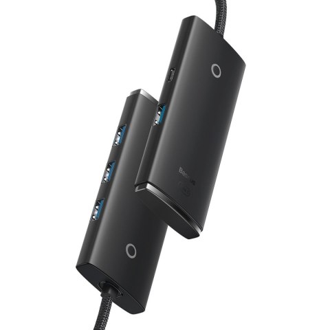 Lite Series przejściówka HUB USB-C 4x USB 3.0 25cm czarny Lite Series przejściówka HUB USB-C 4x USB 3.0 25cm czarny