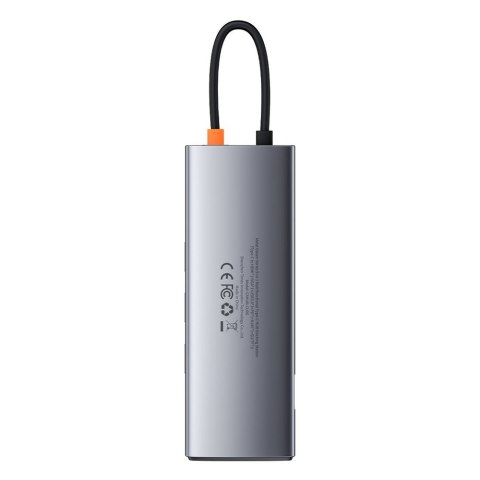 Wielofunkcyjny HUB 9w1 USB-C 3xUSB 3.2 PD VGA Full HD HDMI 4K czytnik kart TF i SD RJ45 szary Wielofunkcyjny HUB 9w1 USB-C 3xUSB 3.2 PD VGA Full HD HDMI 4K czytnik kart TF i SD RJ45 szary