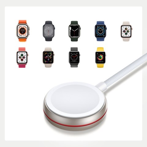 Ładowarka indukcyjna do Apple Watch USB-C 1.2m biały Ładowarka indukcyjna do Apple Watch USB-C 1.2m biały