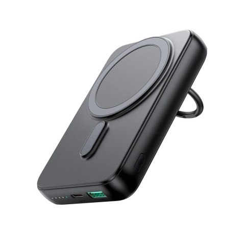 Powerbank bezprzewodowy 10000mAh 20W MagSafe z podstawką + kabel USB-C czarny Powerbank bezprzewodowy 10000mAh 20W MagSafe z podstawką + kabel USB-C czarny