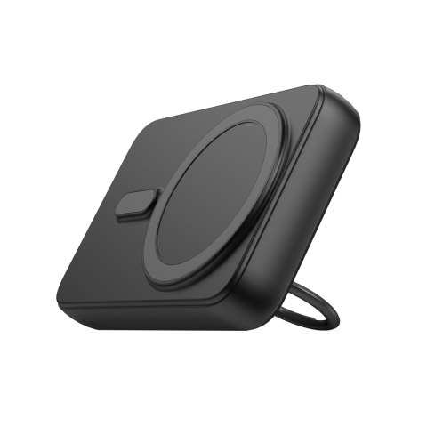 Powerbank bezprzewodowy 10000mAh 20W MagSafe z podstawką + kabel USB-C czarny Powerbank bezprzewodowy 10000mAh 20W MagSafe z podstawką + kabel USB-C czarny