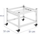 Wózek podstawa pod kocioł fermentacyjny warzelny 45 x 45 cm do 150 kg