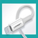 Kabel przewód do iPhone MFi USB-C - Lightning 20W 3A 1m biały