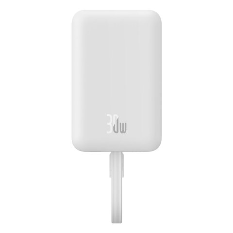 Mini Powerbank MagSafe 10000mAh 30W z kablem USB-C 0.3m biały Mini Powerbank MagSafe 10000mAh 30W z kablem USB-C 0.3m biały