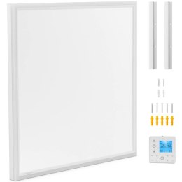 2w1 Panel grzewczy sufitowy na podczerwień + lampa oświetlenie LED 63x66cm 370W