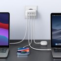 Szybka ładowarka GaN 3x USB-C USB 100W PPS PD Power Delivery biała