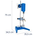 Mieszadło laboratoryjne mechaniczne z zaciskami do naczyń 30 l 1500 obr./min