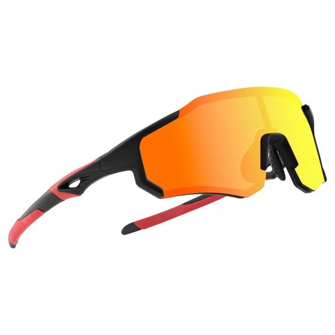 Okulary rowerowe z polaryzacją i filtrem UV 400 czerwone Okulary rowerowe z polaryzacją i filtrem UV 400 czerwone