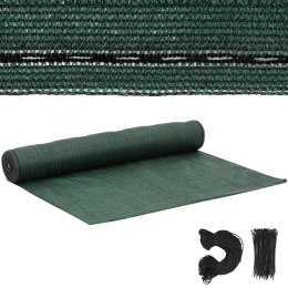 Siatka cieniująca maskująca do ogrodzenia HDPE 50 x 1.5 m 150 g/m2 - zestaw