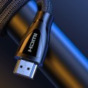 Kabel przewód elastyczny w oplocie HDMI 8K 60Hz 2m - czarny