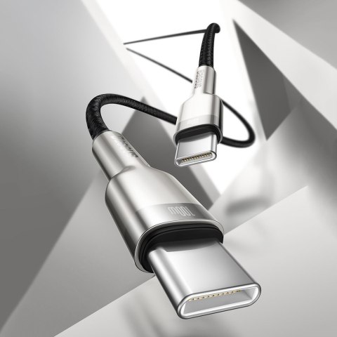 Przewód kabel USB-C - USB-C Cafule Metal Data Power Delivery 100W 2m - zielony Przewód kabel USB-C - USB-C Cafule Metal Data Power Delivery 100W 2m - zielony