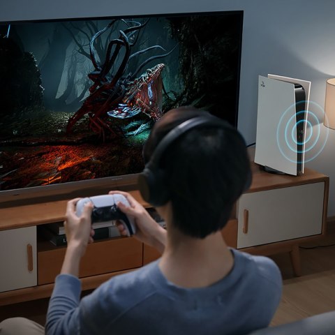 Adapter transmiter Bluetooth do słuchawek Playstation Nintendo Switch czarny Adapter transmiter Bluetooth do słuchawek Playstation Nintendo Switch czarny
