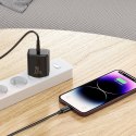 Ładowarka sieciowa USB-C 20W PD z kablem do iPhone Lightning czarna