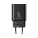 Ładowarka sieciowa USB-C 20W PD z kablem do iPhone Lightning czarna