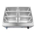 BEMAR PODGRZEWACZ WODNY Z KRANEM 6 X GN 1/3 2000W 230V ROYAL CATERING