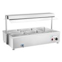 BEMAR WODNY PODGRZEWACZ WOLNOSTOJĄCY Z KRANEM 6 X GN 150MM 55L ROYAL CATERING