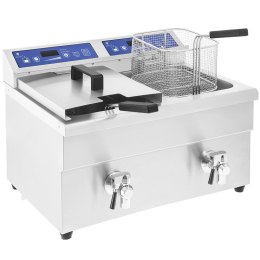 FRYTOWNICA FRYTKOWNICA PODWÓJNA INDUKCYJNA 7000W 230V ROYAL CATERING 2X 10L