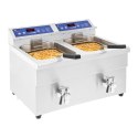 FRYTOWNICA FRYTKOWNICA PODWÓJNA INDUKCYJNA 7000W 230V ROYAL CATERING 2X 10L